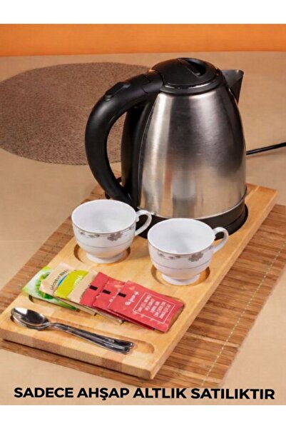 DDATELİER 1 Adet Kettle Sunum Tepsisi, Otel Sunum Tepsisi, Fincan Çay Altlığı...