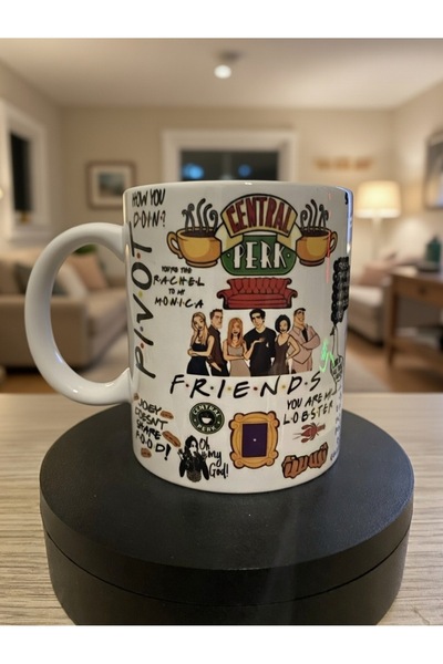 BARDART FRİENDS Temalı Porselen Kupa Bardak