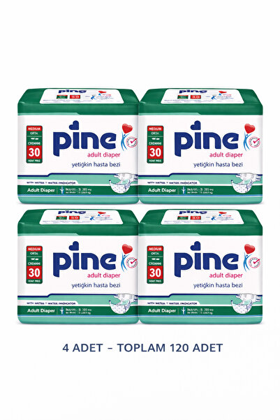 Pine Bel Bantlı M 120'li (4 PAKET) Hasta Bezi