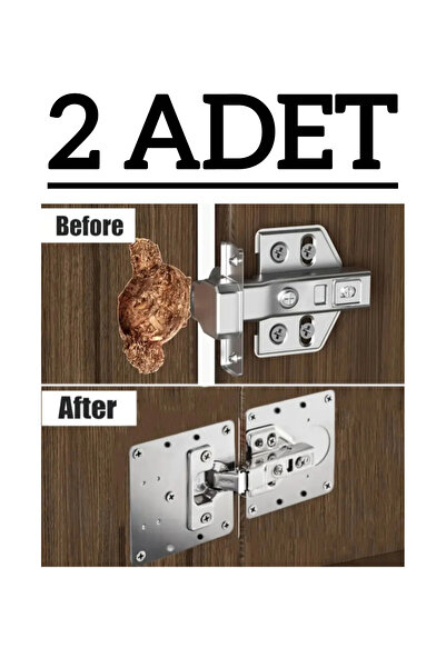 zeixpow Menteşe Tamir Onarım Seti Paslanmaz Dolap Tamir Onarım Kiti Kapak Men...