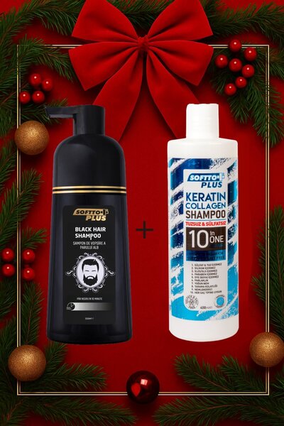 Softto Plus Σαμπουάν για μαύρα μαλλιά & Σαμπουάν προστασίας χρώματος (χωρίς α...