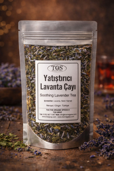 TOS The Organic Spices 40 Gr Soothing Lavender Tea - 1st Quality