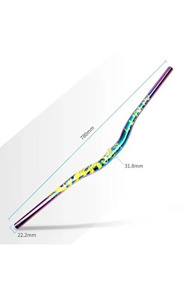 ROBESBON Lunje 780 Mm Rainbow, Çok Renkli Alüminyum Bisiklet Gidonu