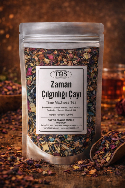 TOS The Organic Spices Zaman Çılgınlığı Çayı 40 gr (1. Kalite) Time Madness Tea