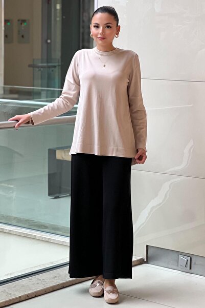 Nuss Mercerized Wide Leg Trousers