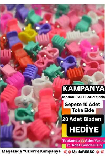 modares Kırılmaz Renkli Minik Tırnak Mandal Saç Toka 5 Adet