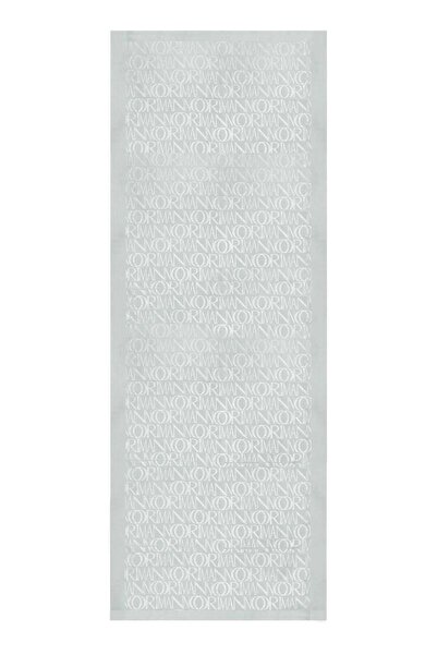 Imannoor 3046 șal jacquard lucios cu monogramă semnătură 70x200
