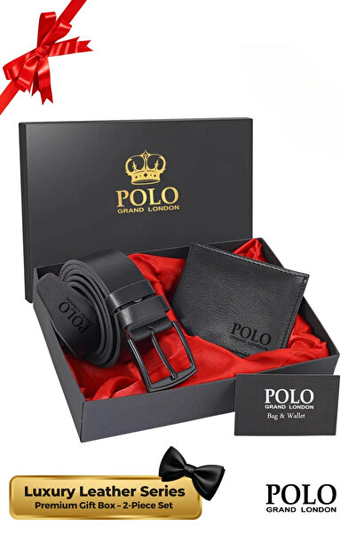POLOGRAND London Set original de 2 bucăți pentru bărbați, în cutie cadou, pen...