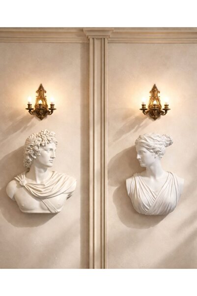 Yaratıcı sanatlar atölyesi Duvar Büstü Duvar Heykeli Dekoratif Asma Büyük Boy...