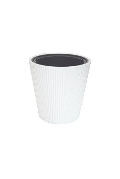 SERİNOVA Çizgili Konik Saksı No:3