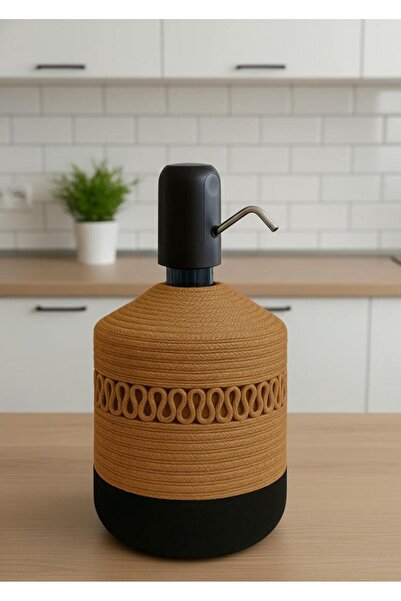 Efuliz Home Husă pentru dozator de apă cu aspect de răchită de iută, husă ele...