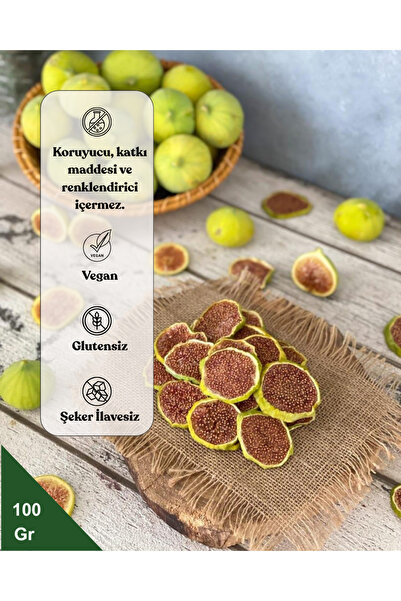 calimyrna Aydın Germencik Dağlarından Bardacık-Sarılop İncir Cipsi 100gr Yeni...