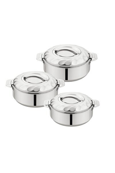 TSUMAB طقم طاجن ساخن من الفولاذ المقاوم للصدأ مكون من 3 قطع (1 لتر + 1.5 لتر ...