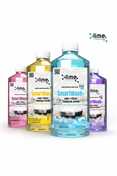 Lime Cleaner Robot Süpürge Deterjanı 4'lü – Sakura, Okyanus, Bebek, Odunsu Ko...