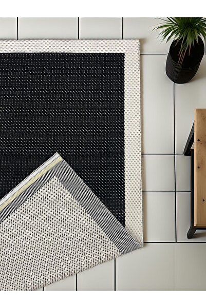 SULTAN HALI DERİN SİSAL %100 DOĞAL Siyah & Krem Halı / ST05