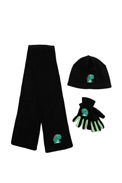 Polaris Pl Dino Set B-5Pr Green Boy's Scarf/Beanie/Gloves