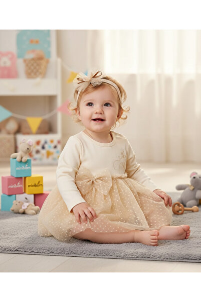 Luxury Baby Girl Dress with Lace Detail