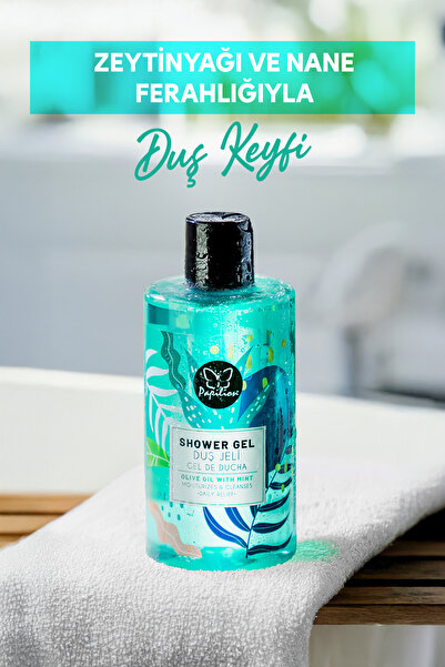 Papilion Nane & Zeytinyağlı Duş Jeli 400 ml Ferahlatıcı ve Nemlendirici Vücut...