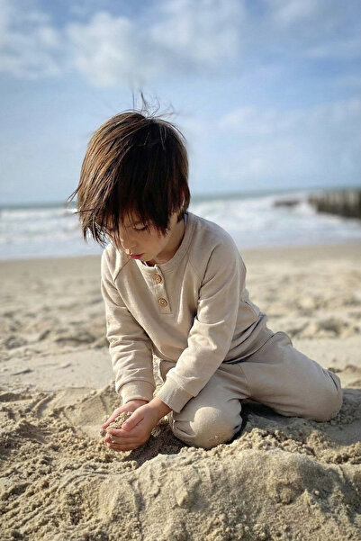 Cigit Reglan Kol Patlı Erkek Basıc Takım 1-5 Yaş Bej