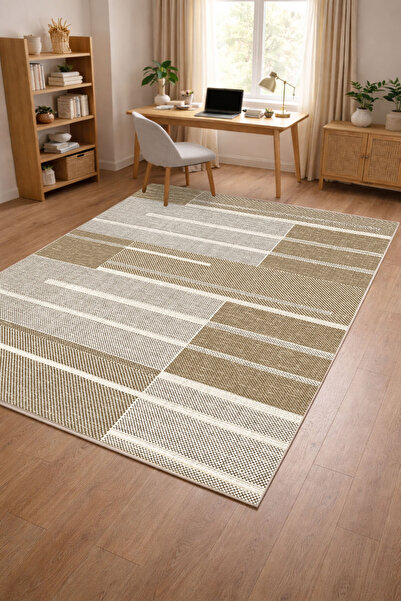 Decomia Home Ψηφιακό αντιολισθητικό χαλί που πλένεται μοντέρνο ριγέ χαλί σαλο...