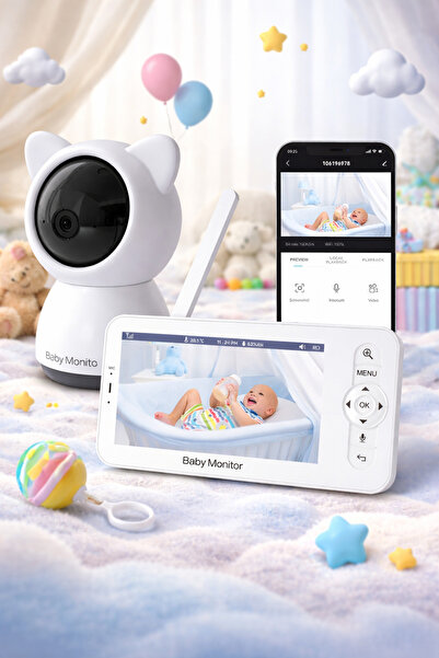 ideal STORE Monitor pentru bebeluși SupremeBaby IdealStore, ecran HD de 5 inci