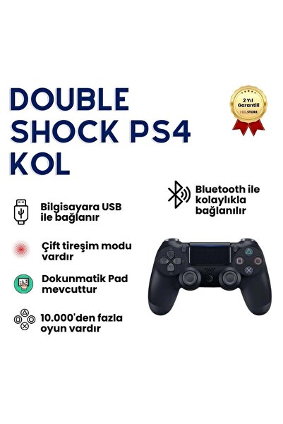 Genel Markalar Double Shock 4 Wireless Ps4 Oyun Kolu Concord C-859 (SİYAH)