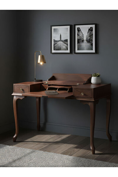 Gazzini Furniture Roma Rustik Klasik Ahşap Çalışma Masası