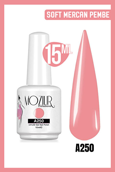 MOZIUR Kalıcı Oje Uv Led A250 (PEMBE SERİSİ) 15ml
