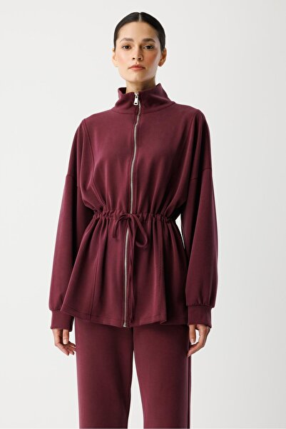 ŞEYMA COŞKUN Büzgülü Takım Bordo