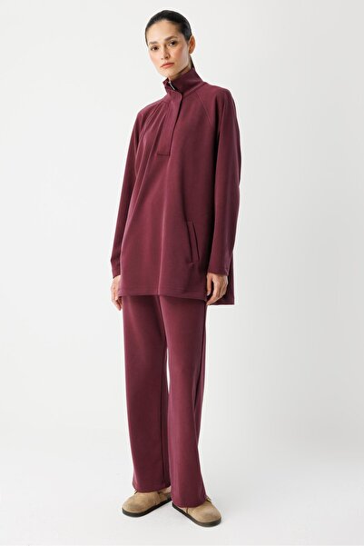 ŞEYMA COŞKUN Apoletli Takım Bordo