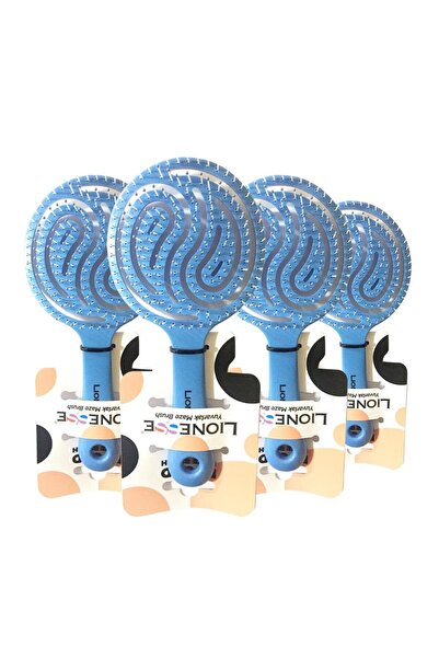 Tarko Βούρτσα μαλλιών Lionesse Στρογγυλή Μπλε x 4