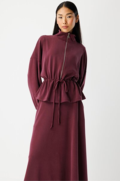 ŞEYMA COŞKUN Etekli Takım Bordo