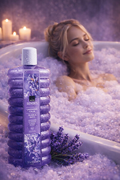 AVON Senses Lavender Calm Lavanta Kokulu Banyo Köpüğü 1 Lt.