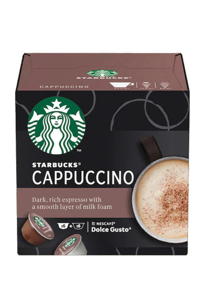 Starbucks Cappuccino by Nescafe Dolce Gusto, capsule cafea, cutie de 6+6, 120g