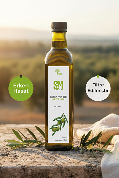 Zeytinyağı Erken Hasat Soğuk Sıkım Natürel Sızma 750 ML Cam Şişe – Mut Yöresi