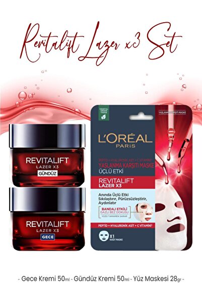 L'Oreal Paris Loreal Paris Revitalift Lazer Bakım Seti 9