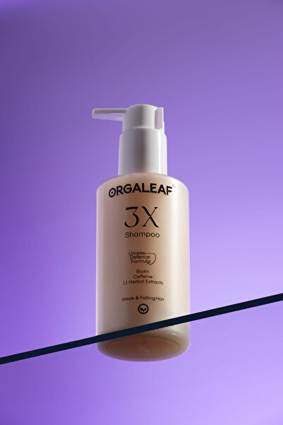 Orgaleaf 3X Dökülme Karşıtı Şampuan - Hızlı Saç Uzatıcı ve Yoğunlaştırıcı 200 ml