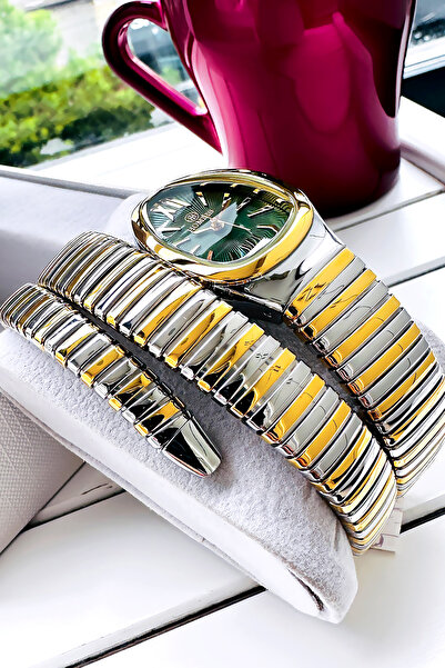 Homies ساعة يد نسائية بتصميم ثعبان مميز، مقاومة للماء حتى 3 ضغط جوي، سوار من ...