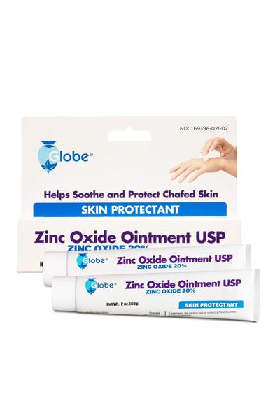 GLOB مرهم أكسيد الزنك الصيدلاني ٢٠٪ - أنبوب ٢ أونصة (طفح الحفاضات وحماية الجلد)