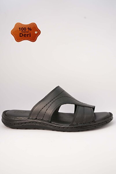 Kristal Kr.98 Anatomical Sole Genuine Leather Men's Slippers