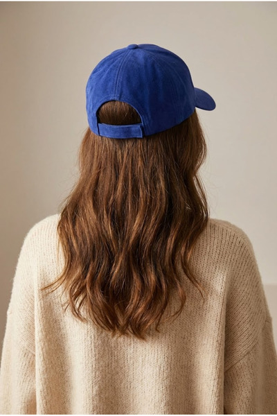 OnMyHead Genuine Suede Kep Dark Blue