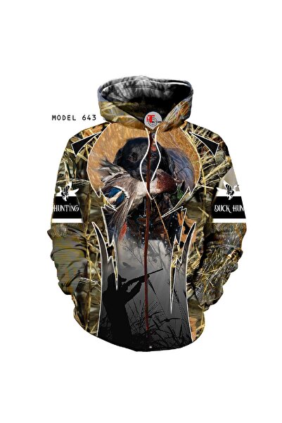 HT Outdoor Ловна яке с мотив на патица и мотив на тръстика