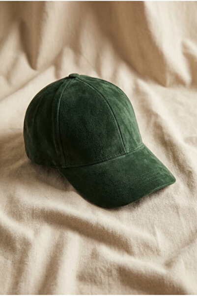 OnMyHead قبعة من جلد الغزال الأخضر للجنسين