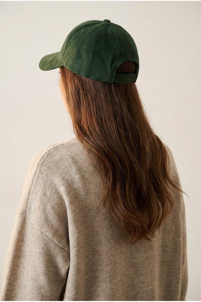 OnMyHead Unisex Green Suede Cap