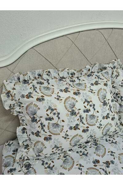 miruza ev tekstil طقم ملاءات سرير مع غطاء وسادة [بدون مطاط]