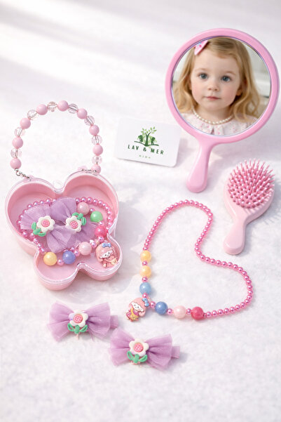 MODA Kelebek çantalı toka seti