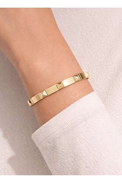 REDMOON GOLD 22 Ayar Altın Piramit Modeli Kelepçe Bilezik 12.32 GR KLP1670