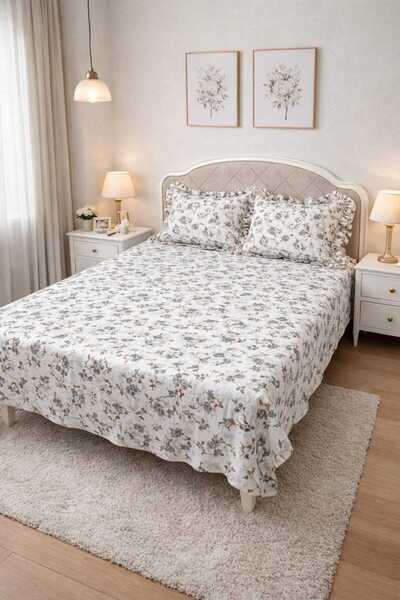 miruza ev tekstil Firfirli Pillowcase [Without Elastic] Sheet Set