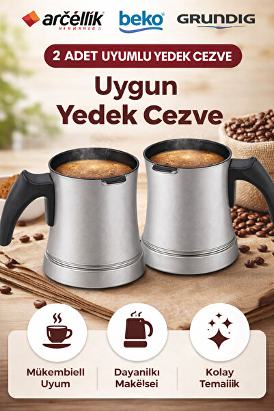 Arçelik K 3200 Türk Kahve Makinesi Cezvesi ( 2adet )