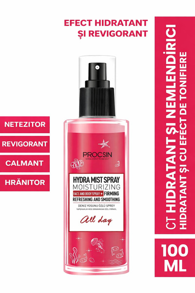 PROCSIN Spray pentru corp si fata, Hidratant, Fermitate, Reimprospatare si Ne...